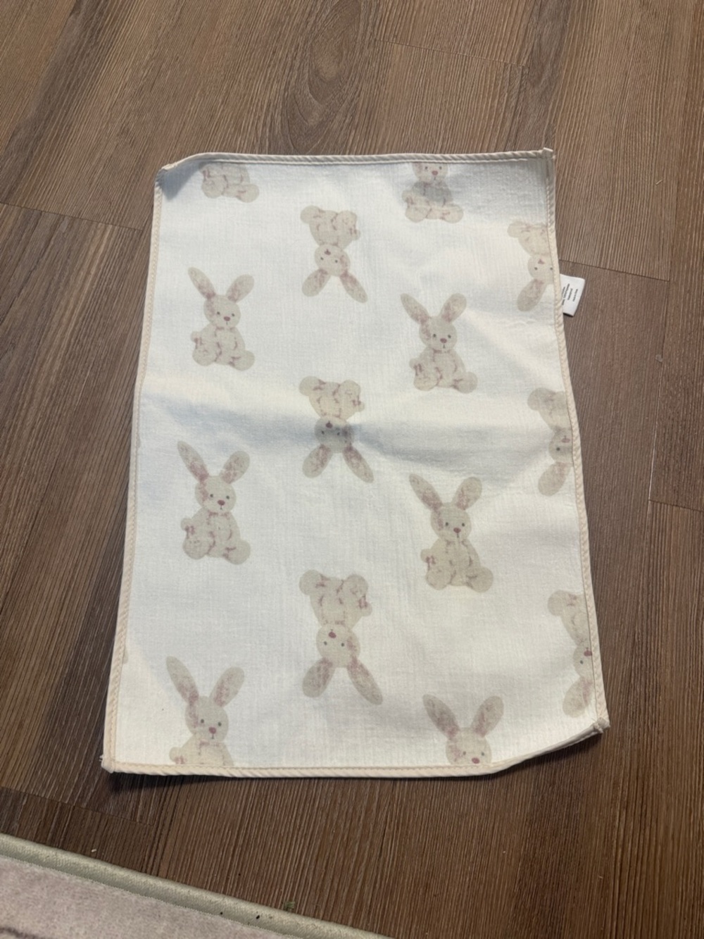 Bunny print baby mini changing pad mat